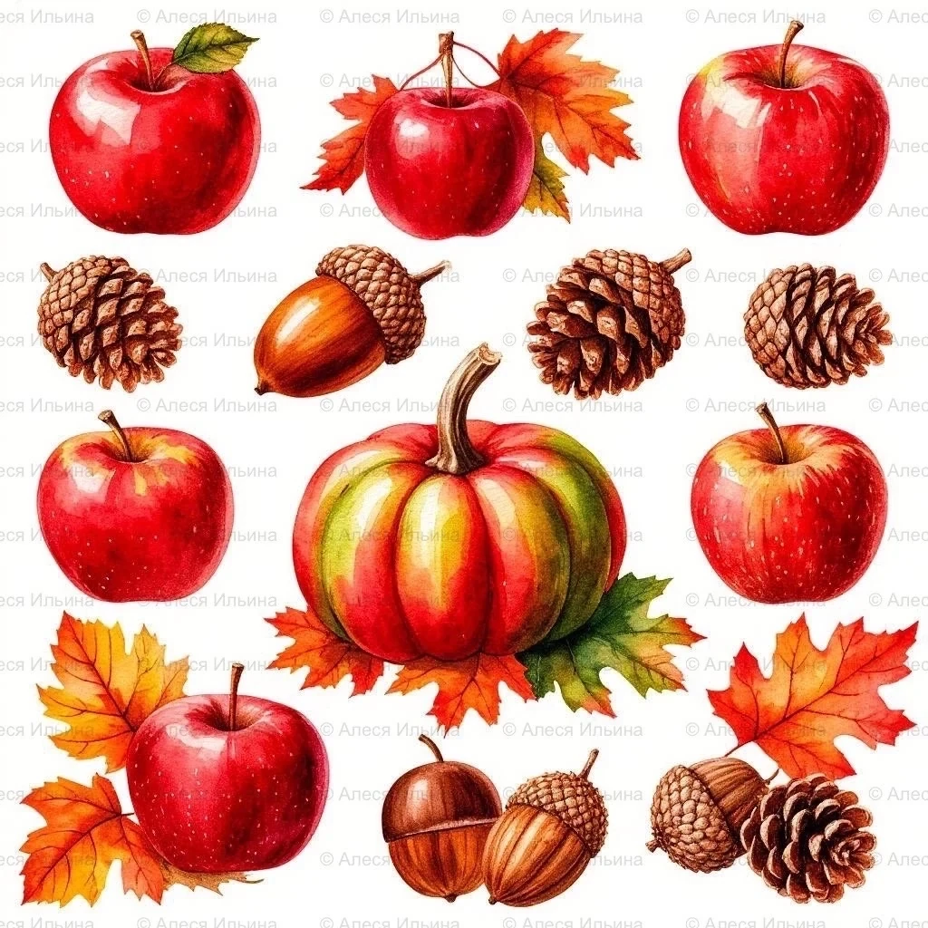 Sticker collection — Autumn Harvest Icons