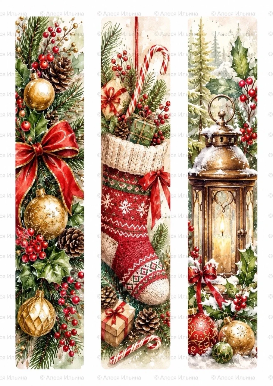 Bookmark collection — Classic Christmas