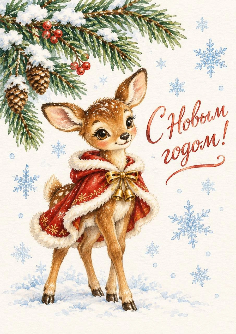 Little Christmas Fawn