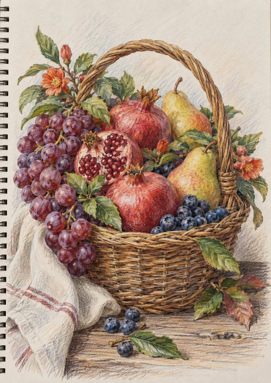 Autumn Fruit Basket
