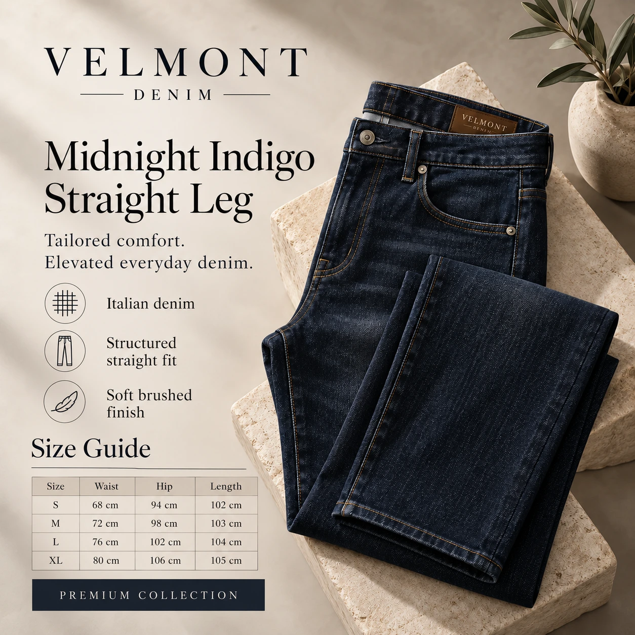 Velmont: Straight-Leg Denim Card