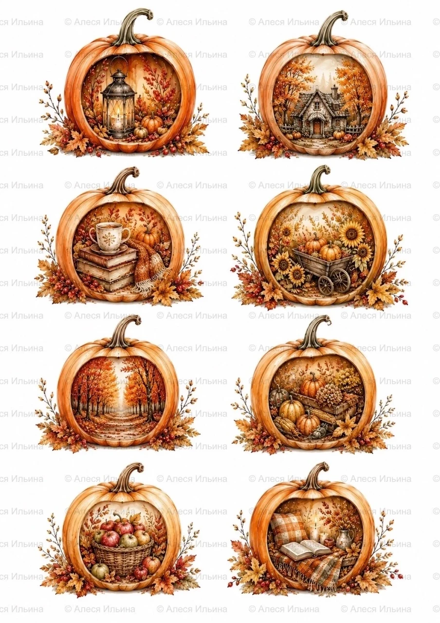 Sticker collection — Cozy Pumpkins Collection