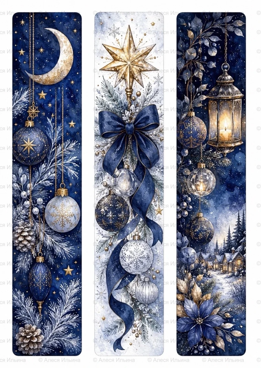 Bookmark collection — Winter Night