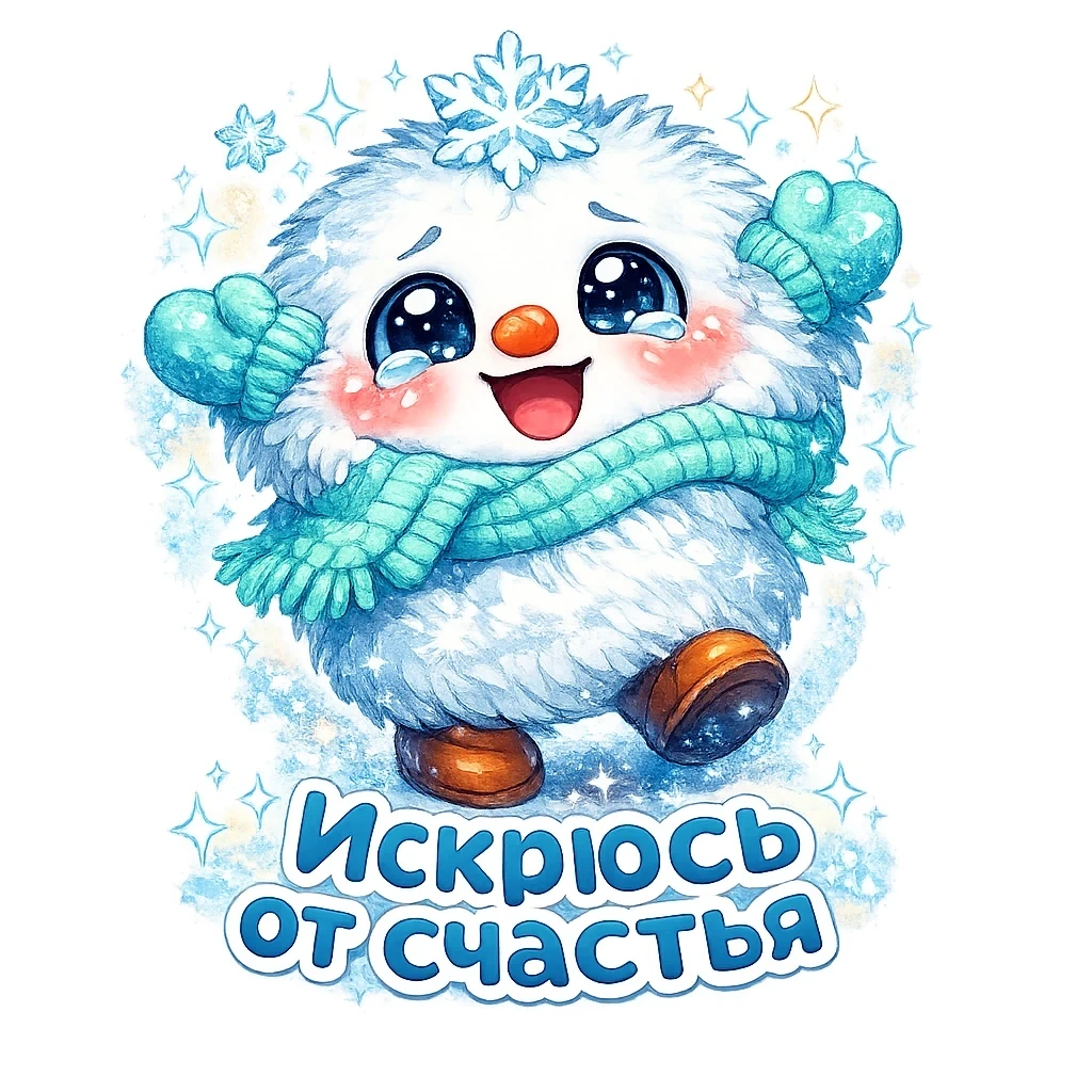 Messenger sticker — Sparkling with Happiness