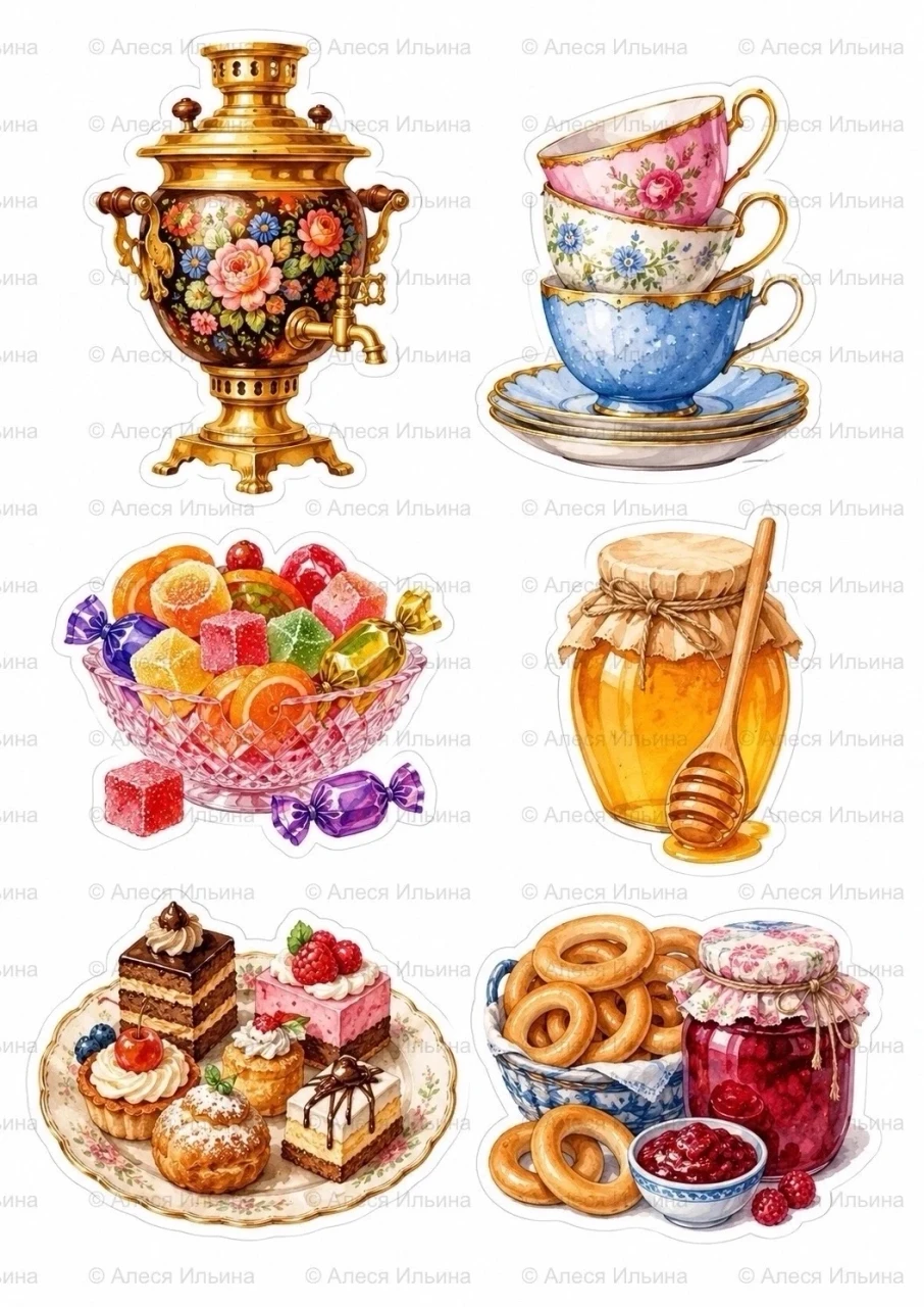 Sticker collection — Sweets & Tea