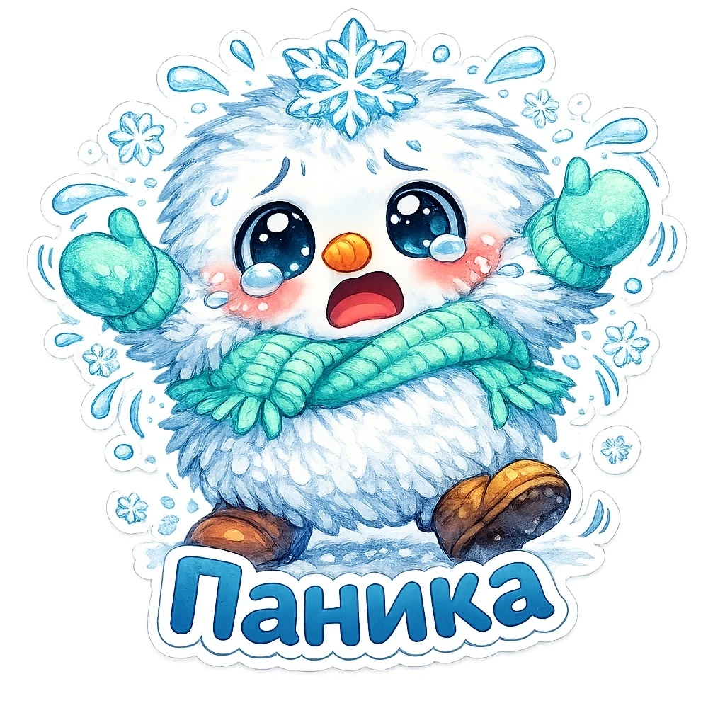 Messenger sticker — Panic