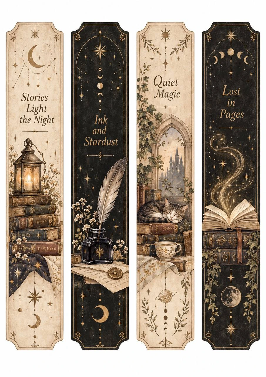 Moonlit Stories Bookmarks